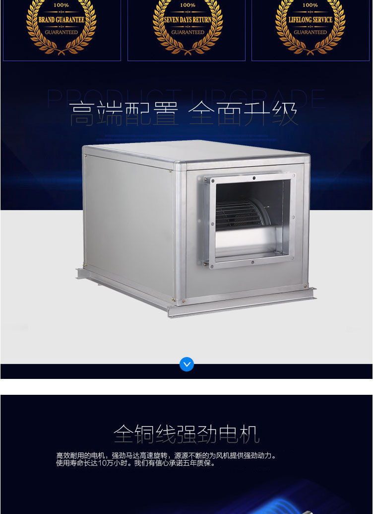 低噪音柜式離心風機箱