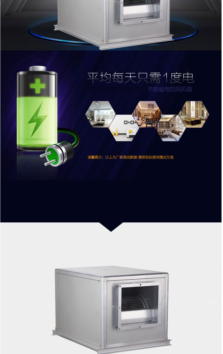 低噪音柜式離心風機箱